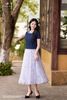 Áo croptop tím than cộc tay SM1110