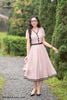 Đầm chấm bi hồng DL985