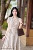 Đầm thô hoa nhí nơ hông DL1104