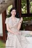 Đầm thô hoa nhí nơ hông DL1104