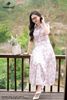 Áo hoa thêu cổ đức SM1112