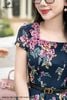 Đầm dạ yến thảo tím than DL993