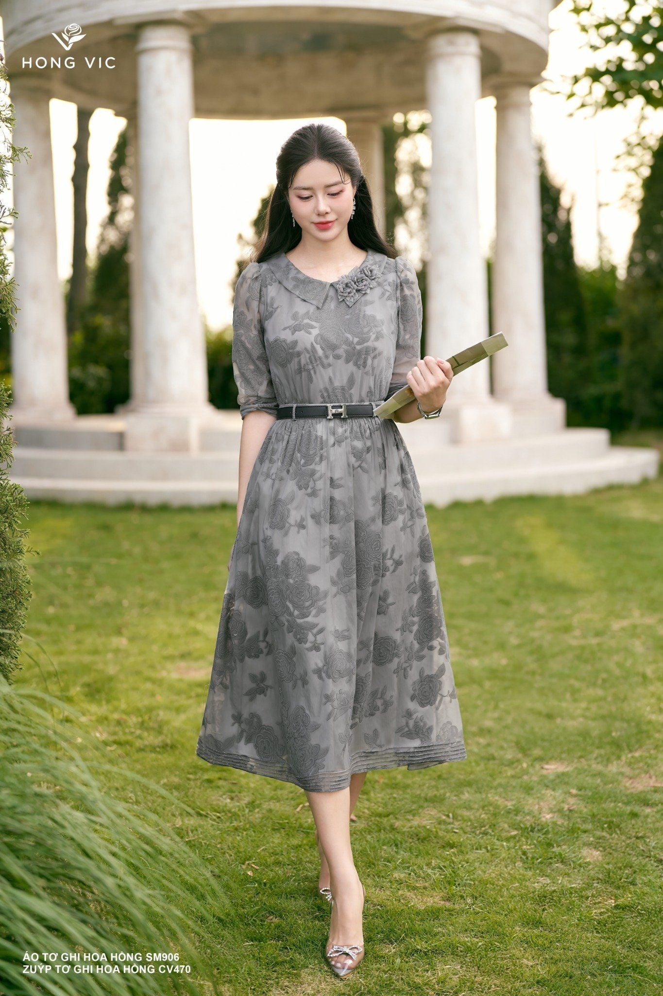 Zuýp tơ ghi hoa hồng CV470