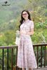 Áo hoa thêu cổ đức SM1112