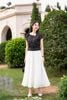 Áo voan đen diễn họa bo gấu SM889