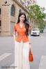 Áo ký giả linen cam SM1080