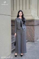 Quần suông dạ ghi QD85