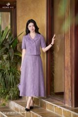 Zuýp tím vân hoa nổi CV553