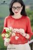 Áo boil đỏ cam thêu biên gấu SM990