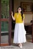 Áo croptop linen vàng SM1084