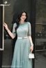 Đầm ren lưới xanh ngọc bích DL1020