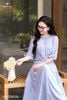 Áo xanh tím bo gấu SM943