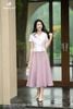 Áo ký giả trắng hai hàng cúc SM1035