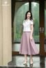 Áo ký giả trắng hai hàng cúc SM1035
