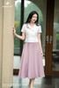 Áo ký giả trắng hai hàng cúc SM1035