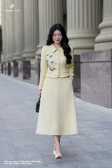 Zuýp dạ tweed vàng CV534