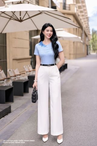 Quần suông trắng QD54