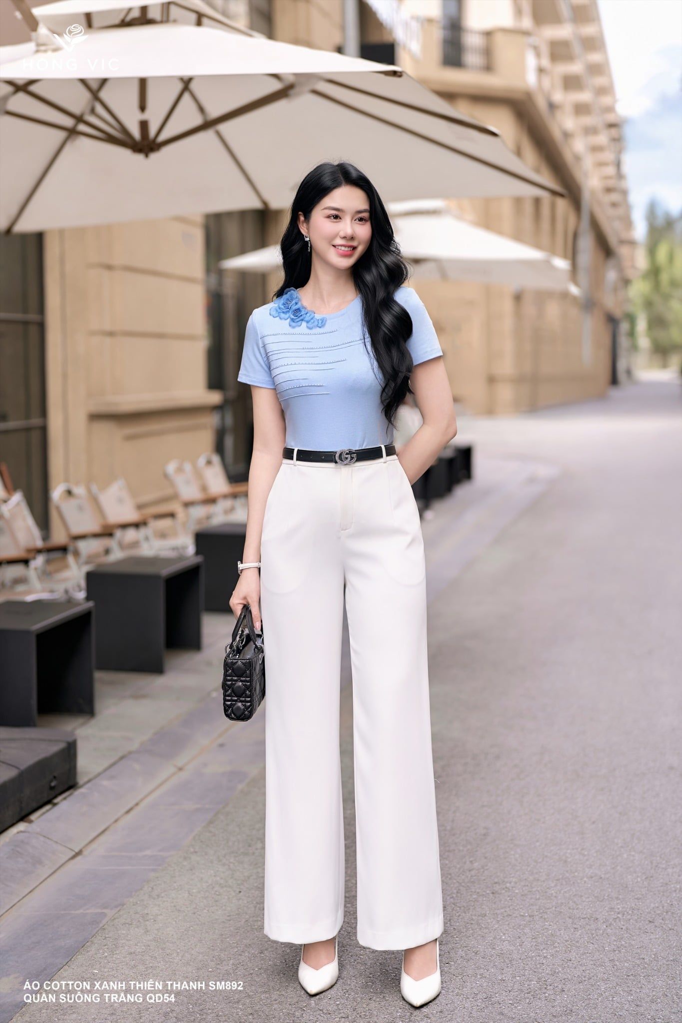 Quần suông trắng QD54