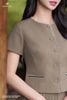 Áo ký giả rêu cổ tròn SM1076