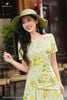 Đầm hoa hồng juliet cộc tay DL658