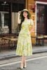 Đầm hoa hồng juliet cộc tay DL658