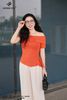 Áo cotton cam lệch vai SM909