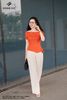 Áo cotton cam lệch vai SM909