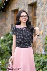 Áo voan đen hoa linh chi SM889
