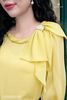 Áo tơ vàng chanh cổ nơ SM880