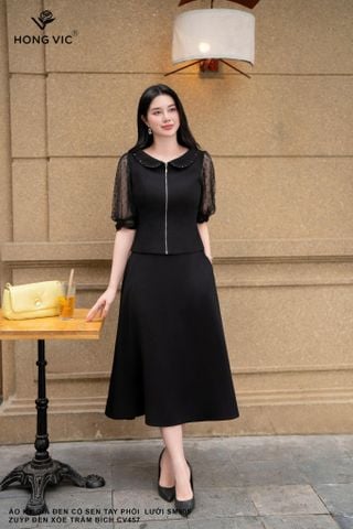 Zuýp đen xòe trâm bích CV457