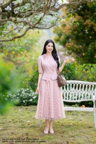 Zuýp lưới hồng hồ điệp dập ly CV488