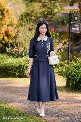 Zuýp tím than xòe dài CV457