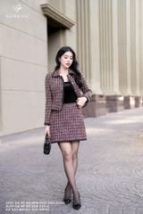 Zuýp dạ kẻ đỏ đen CV514