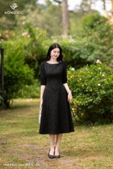 Đầm ngọc trai đen DL1036