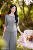 Vest ghi cổ tròn tay lỡ AV236