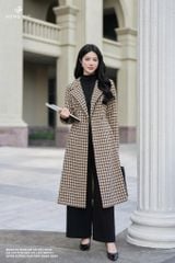 Mangto raglan kẻ nâu MT26