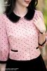 Áo ký giả hồng chấm bi SM980