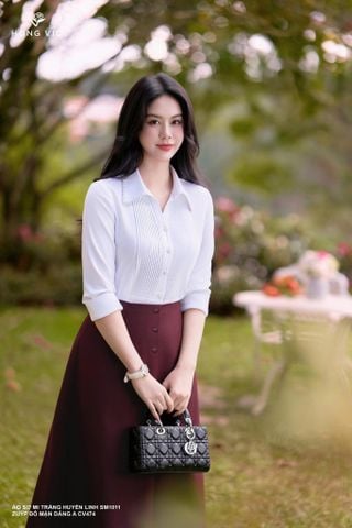 Áo sơ mi trắng huyền linh SM1011