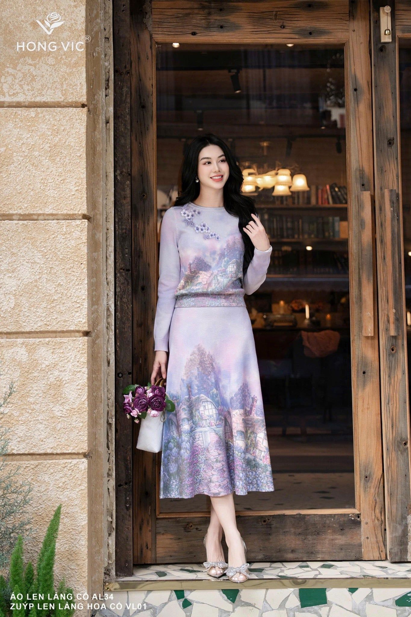 Zuýp len làng hoa cổ VL01