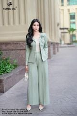 Quần suông dài xanh cốm QD88