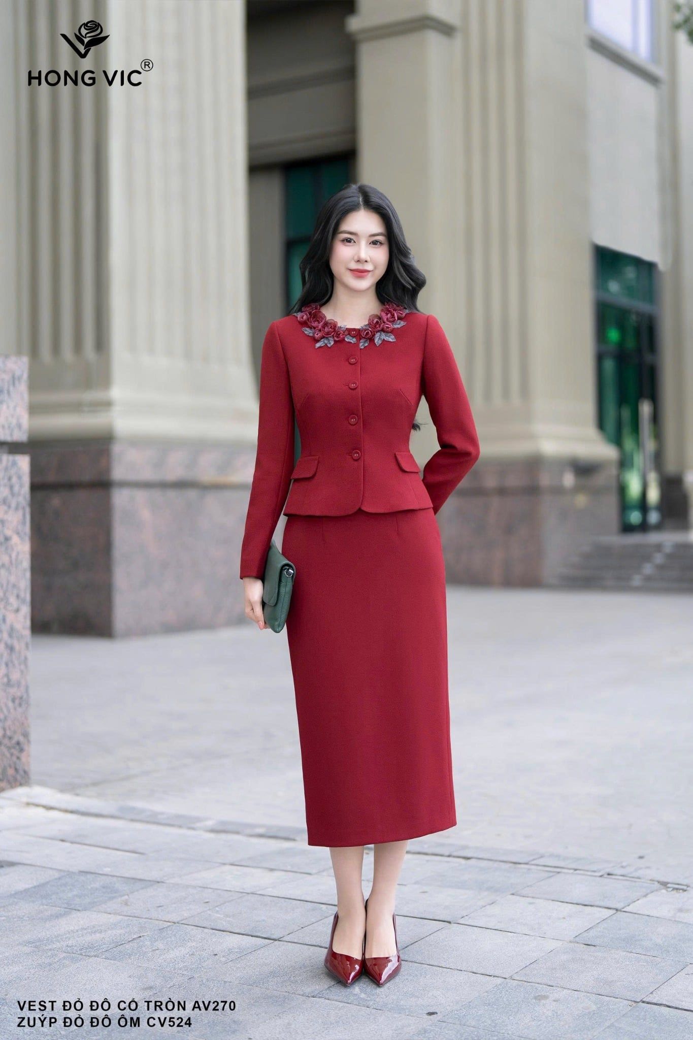 Zuýp đỏ đô ôm CV524