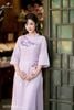 Áo dài tím hồ điệp AD62