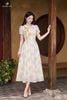 Đầm hoa thêu mimosa DL1099