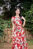 Đầm thô hoa bách hợp DL1152