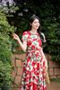 Đầm thô hoa bách hợp DL1152