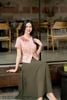 Áo ký giả hoa hồng cổ tròn SM1175