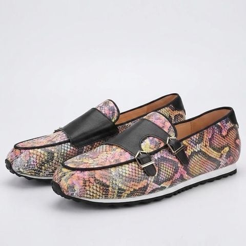 Franky M-Sole Python Pattern Loafers #PH228MM
