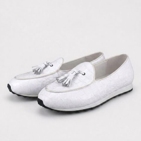 Franky M-sole Croco Tassels Loafers #PH227MC