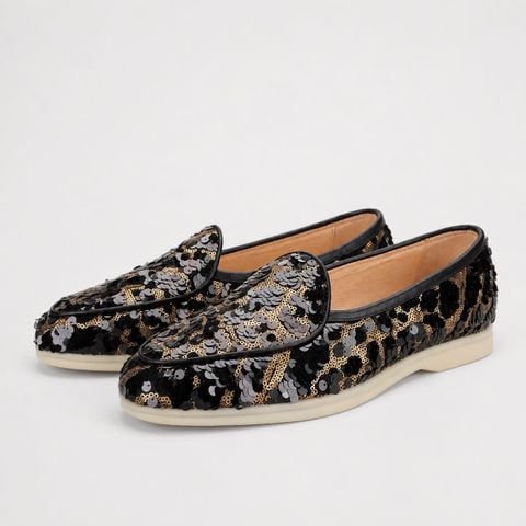 Franky R-Sole Glittery Loafers #PH226RG