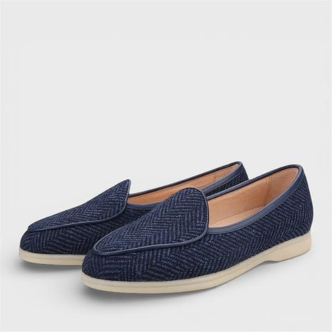 Franky R-Sole Tweedy Loafers #PH229
